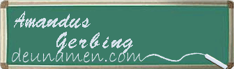 Amandus Gerbing Visitenkarte
